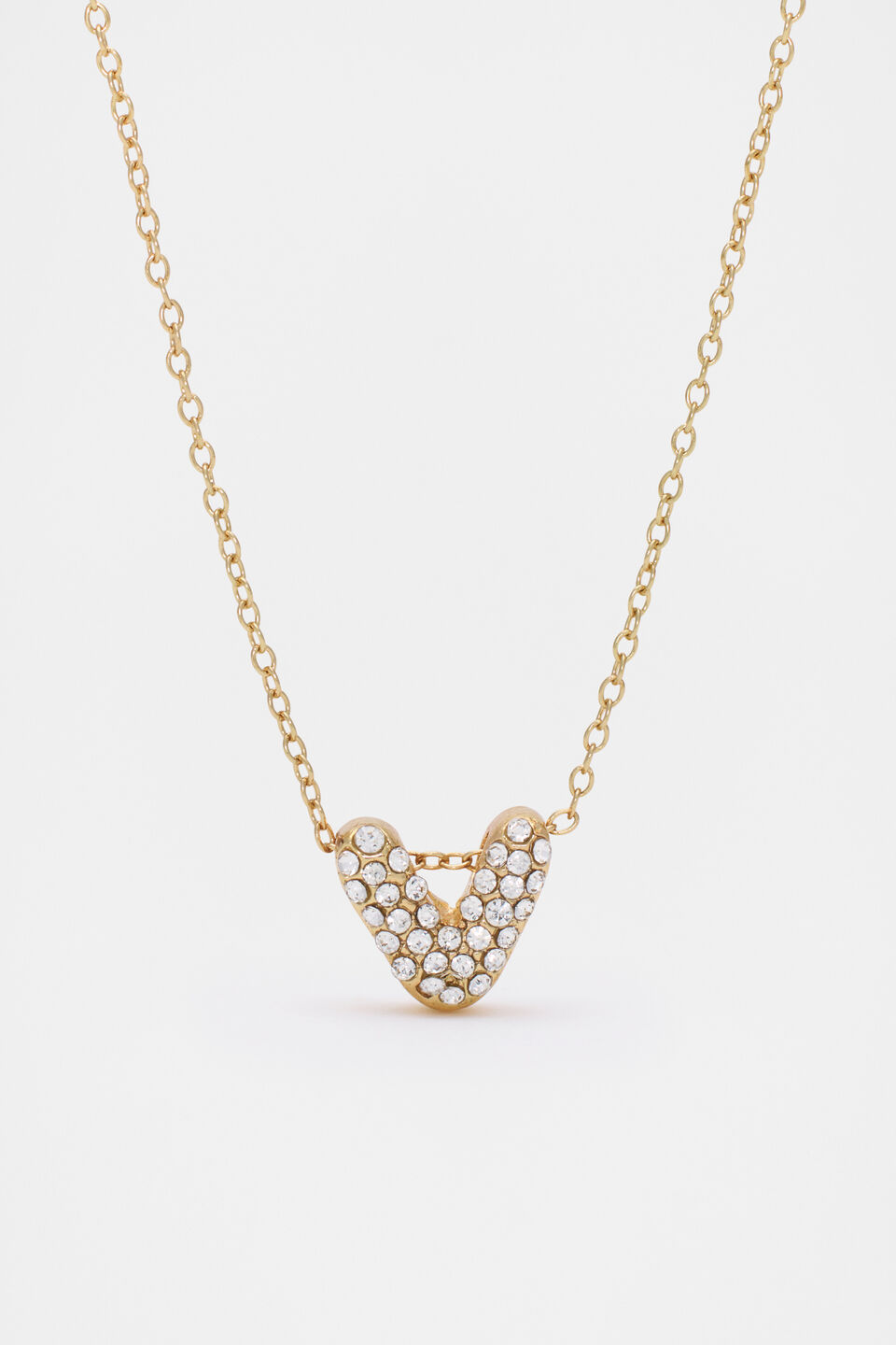 Initial Jewel Bubble Necklace  V