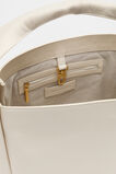Leather Curved Tote  Tofu  hi-res