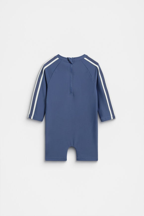 Side Tape Swimsuit  Washed Navy  hi-res