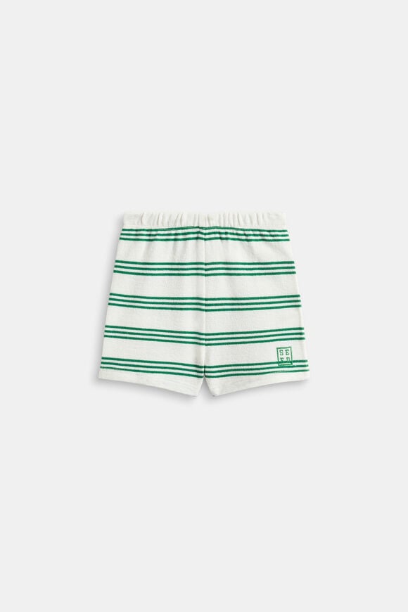 Stripe Fitted Short  Evergreen Stripe  hi-res