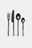 Atlas Cutlery Set of 16  Black  hi-res