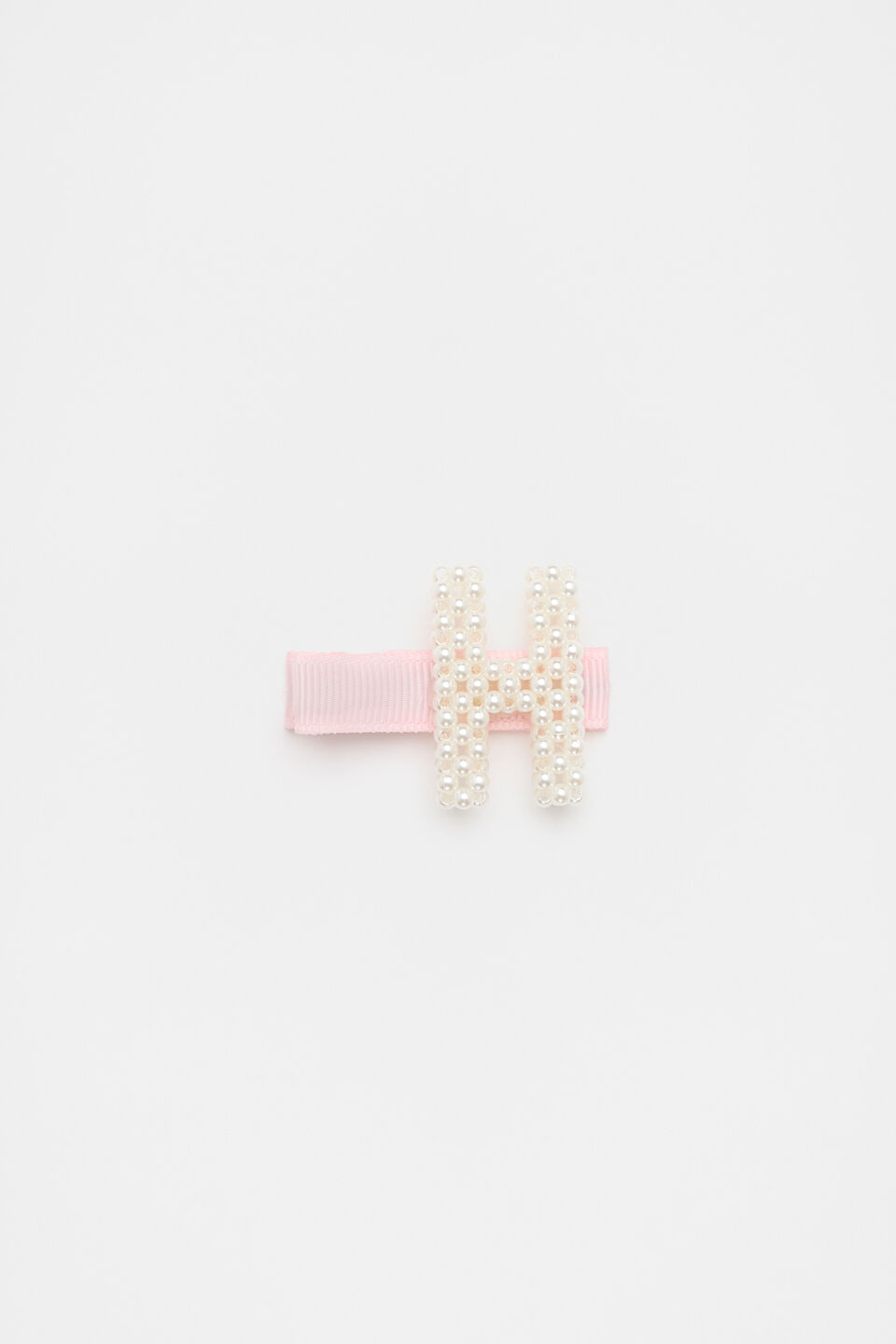 Initial Pearl Duck Clip  H