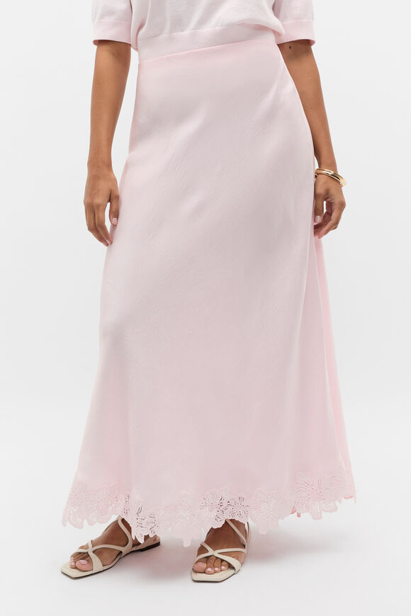 Crinkled Satin Skirt  Primrose  hi-res