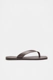Kenna Leather Flip Flop  Chocolate  hi-res