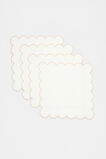Alyra Scallop Napkin Set of 4  Cloud Cream  hi-res