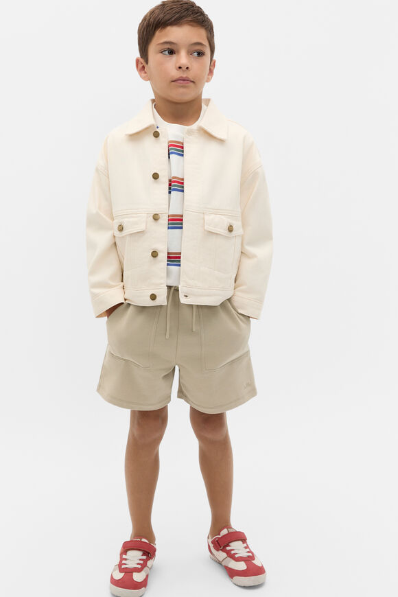 Stitch Detail Track Short  Milk Tea  hi-res