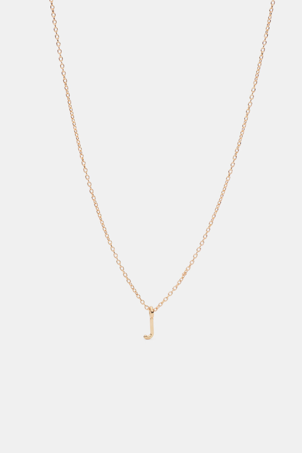 Gold Alphabet Necklace  J