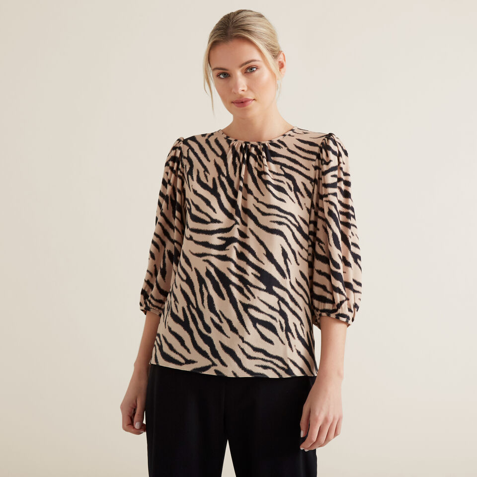 Sketchy Zebra Blouse  