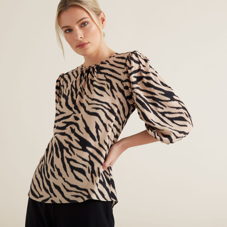 Sketchy Zebra Blouse  