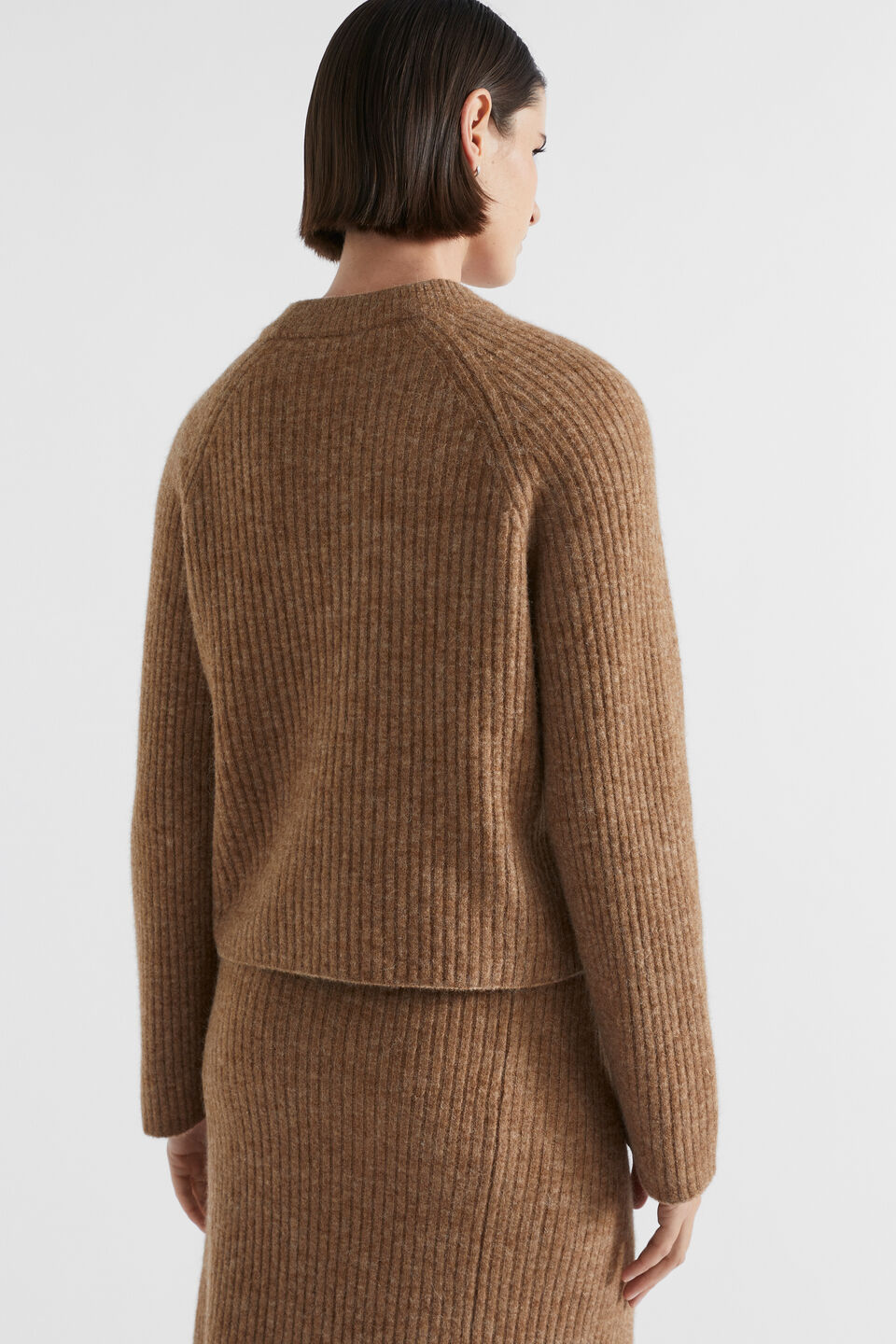 Rib Cosy Knit  Deep Chai Marle