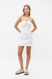 Tie Front Strapless Mini Dress  Whisper White  hi-res
