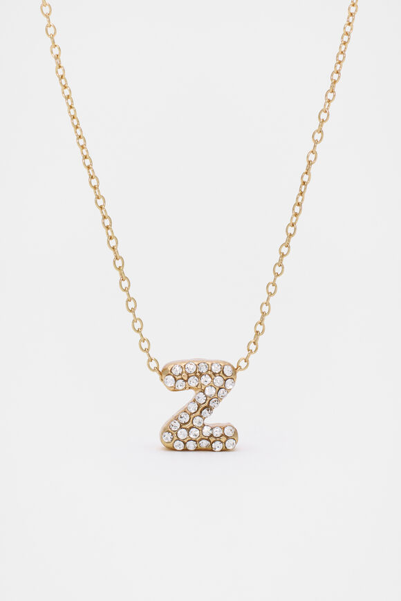 Initial Jewel Bubble Necklace  Z  hi-res