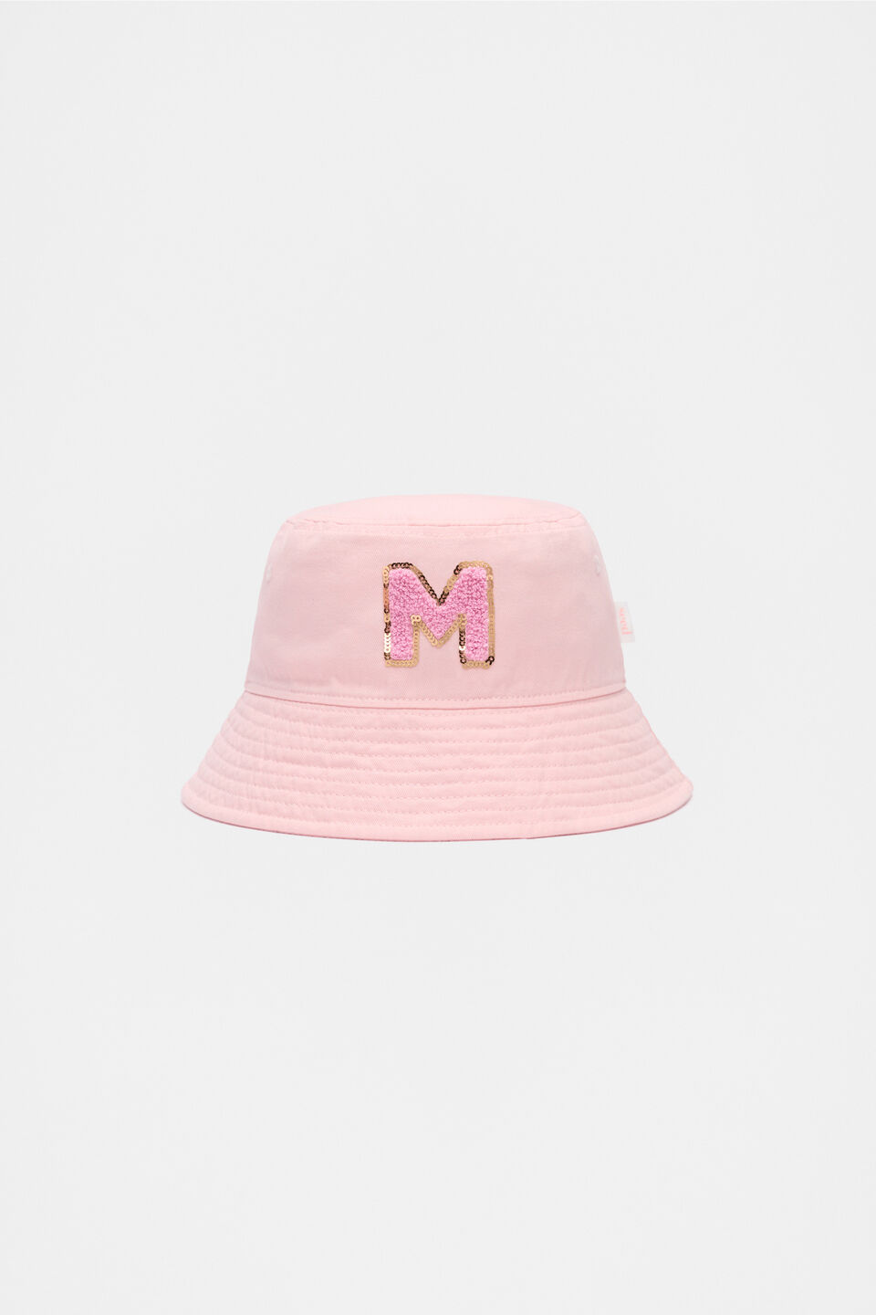 Pink Initial Bucket Hat  M
