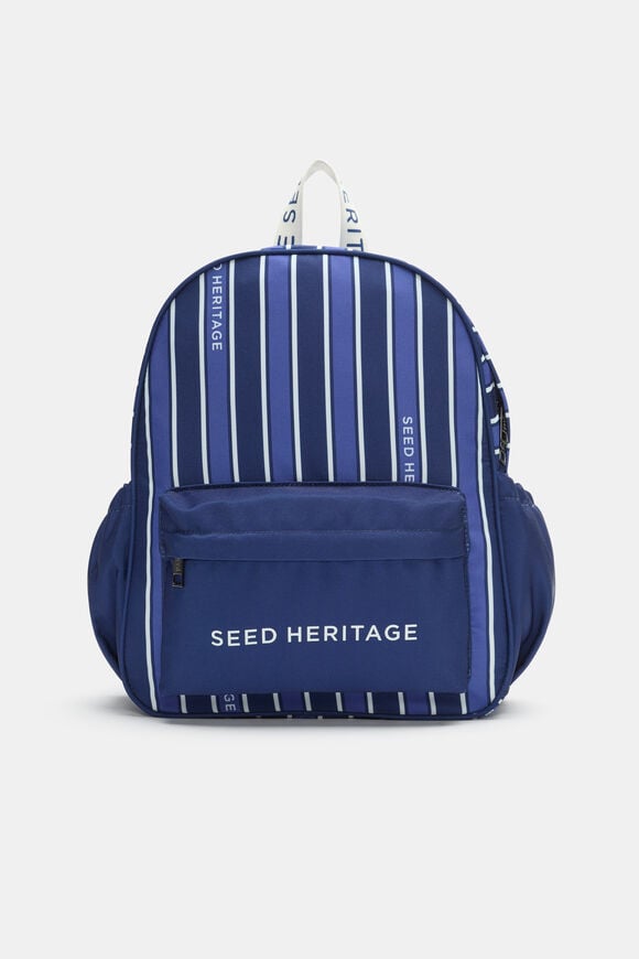 Stripe Backpack  Blue Multi  hi-res