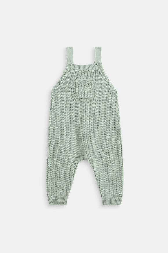 Knit Logo Overall  Sage  hi-res