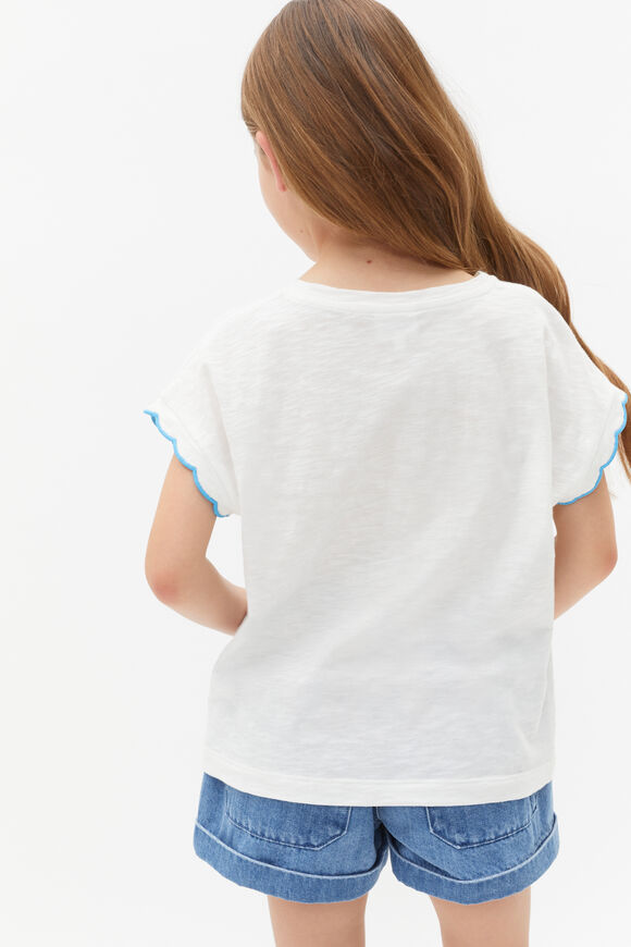 Scallop Detail Tee  Canvas  hi-res