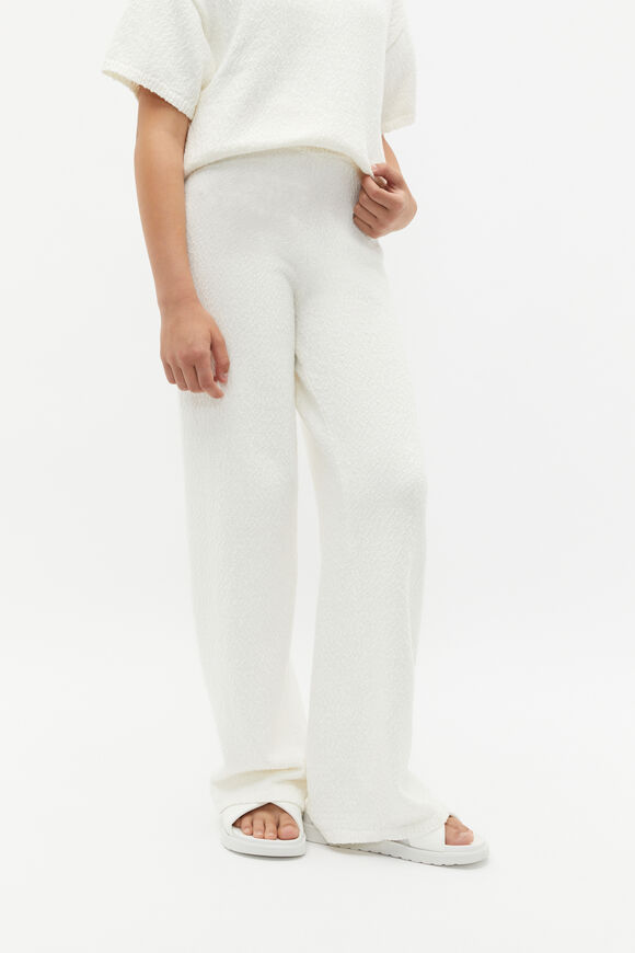 Straight Knit Pant  Light Cream  hi-res