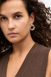 Round Links Earring  Silver Gold  hi-res