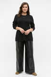 Leather High Rise Trouser  Black  hi-res
