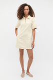 Denim Zip Mini Shirt Dress  Tofu  hi-res