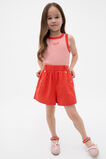 Flat Front Button Short  Strawberry Red  hi-res