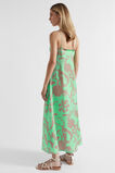 Satin Floral Twist Dress  Key Lime Floral  hi-res