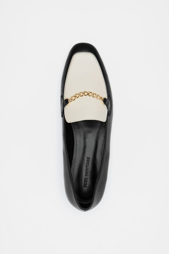 Portia Two Tone Loafer  Black Cream  hi-res