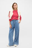 Self Stripe Textured Top  Poppy Stripe  hi-res