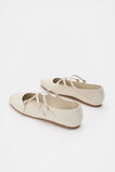 Cameron Triple Strap Ballet Flat  Cream Patent  hi-res