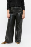Leather High Rise Trouser  Black  hi-res