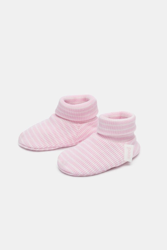 Core Rib Logo Bootie  Posie Stripe  hi-res