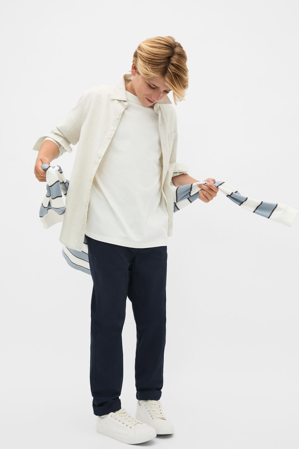 Brushed Shirt  Oat Marle