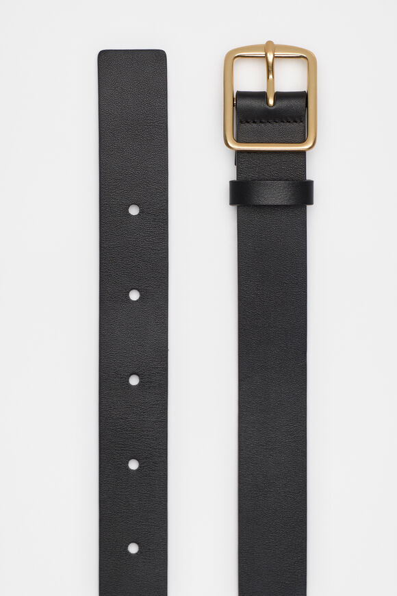 Abby Classic Leather Belt  Black  hi-res