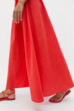 Linen Voluminous Skirt  Electric Crimson  hi-res