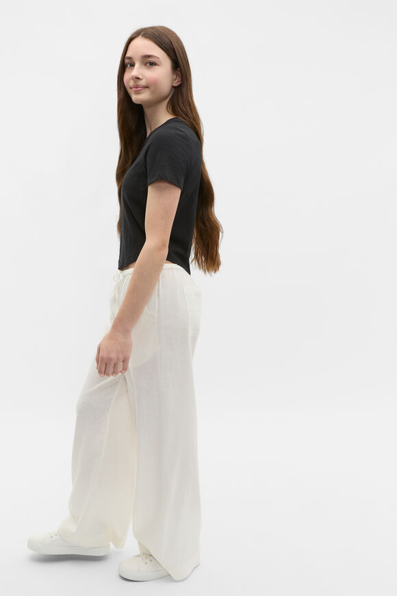 Crew Neck Logo Tee  Black  hi-res