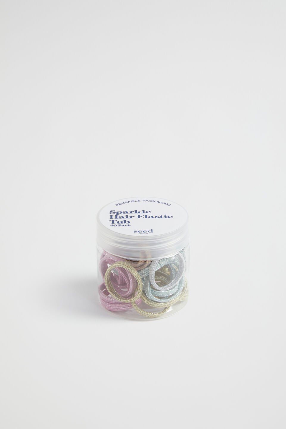 Mini Sparkle Hair Elastic Tub  Multi