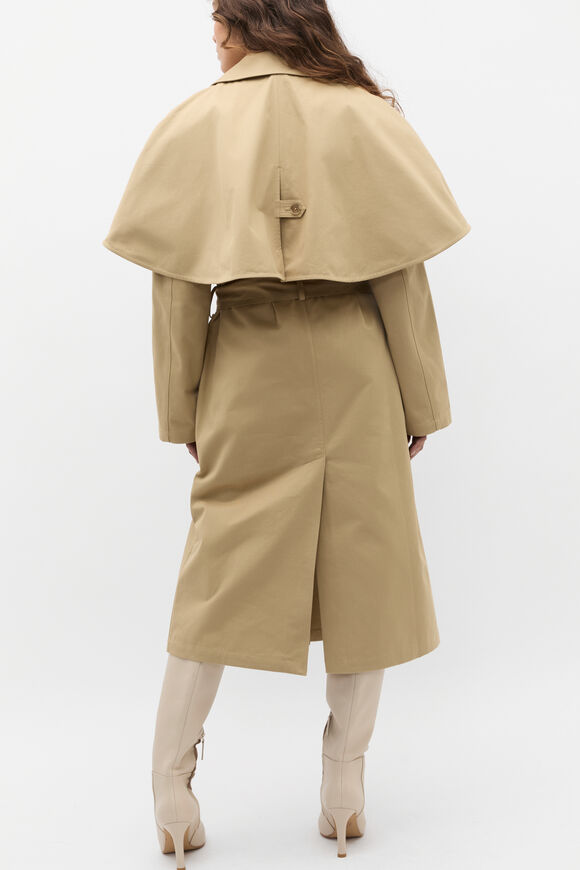 Twill Cape Jacket  Cashew  hi-res