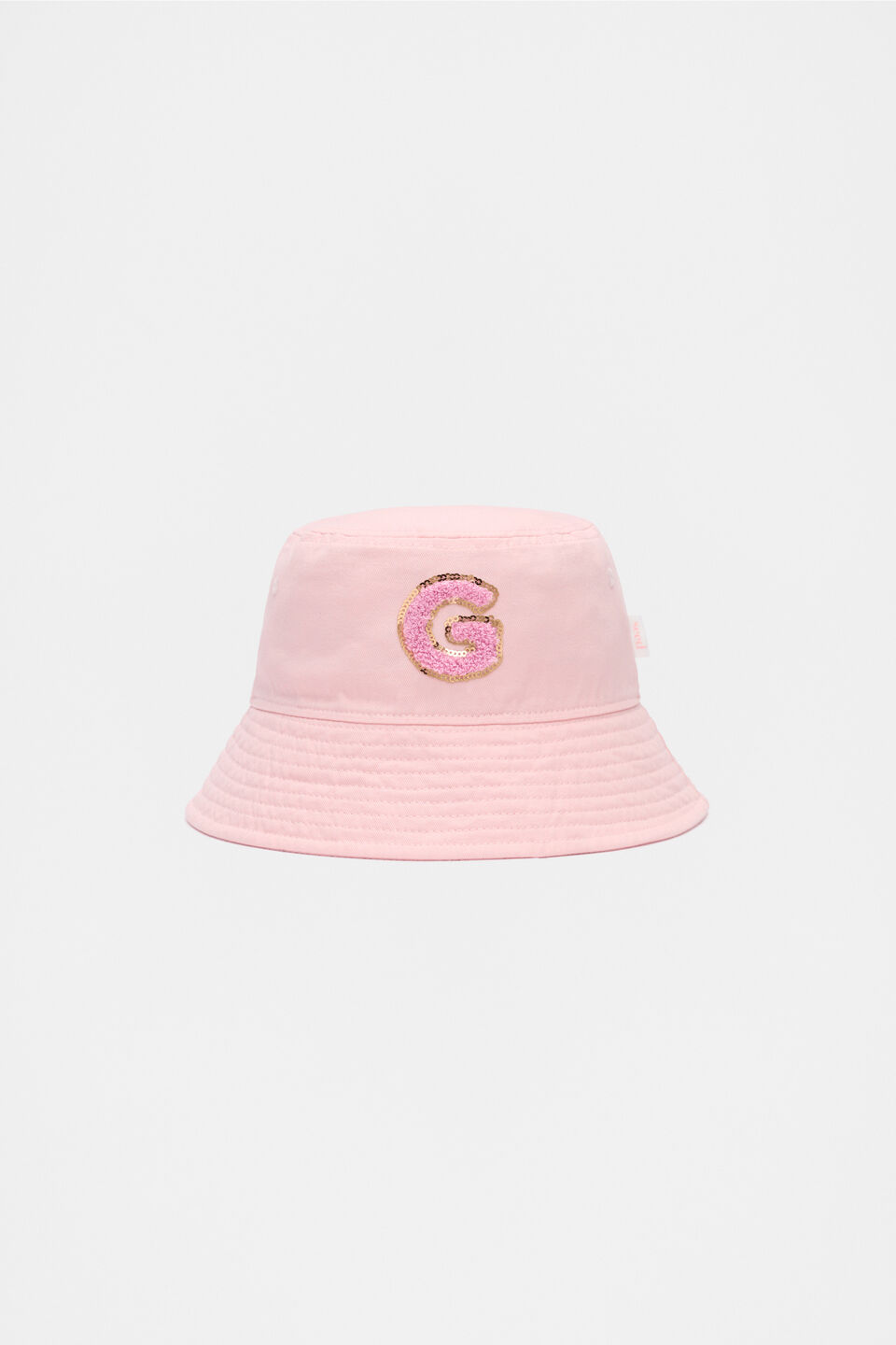 Pink Initial Bucket Hat  G