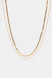 Pearl Station Double Necklace  Gold  hi-res