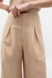 Statement Pleat Front Pant  Ecru  hi-res
