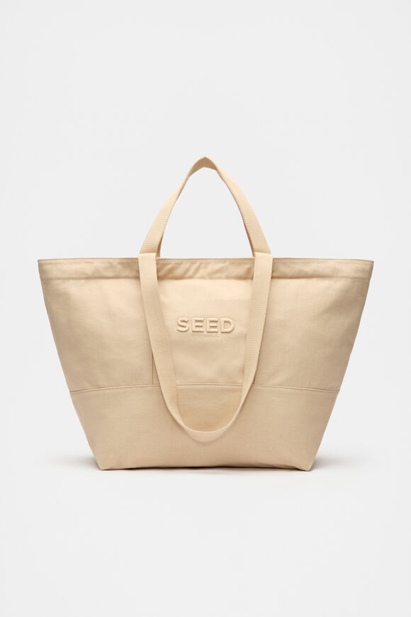 Seed Overnight Tote  Ecru  hi-res