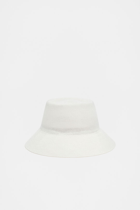 Knitted Bucket Hat  Cream  hi-res