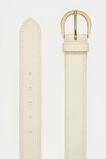 Jessie Topstitch Waist Belt  Cream  hi-res