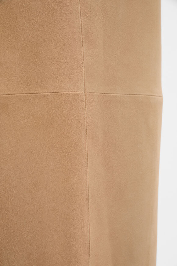 Suede Midi Skirt  Sandstone  hi-res