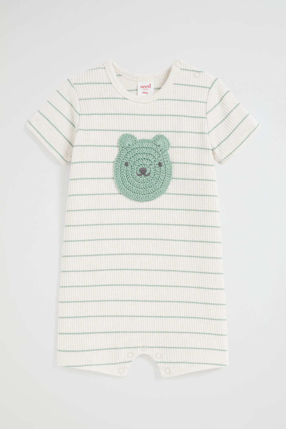 Stripe Rib Jumpsuit  Snow Marle