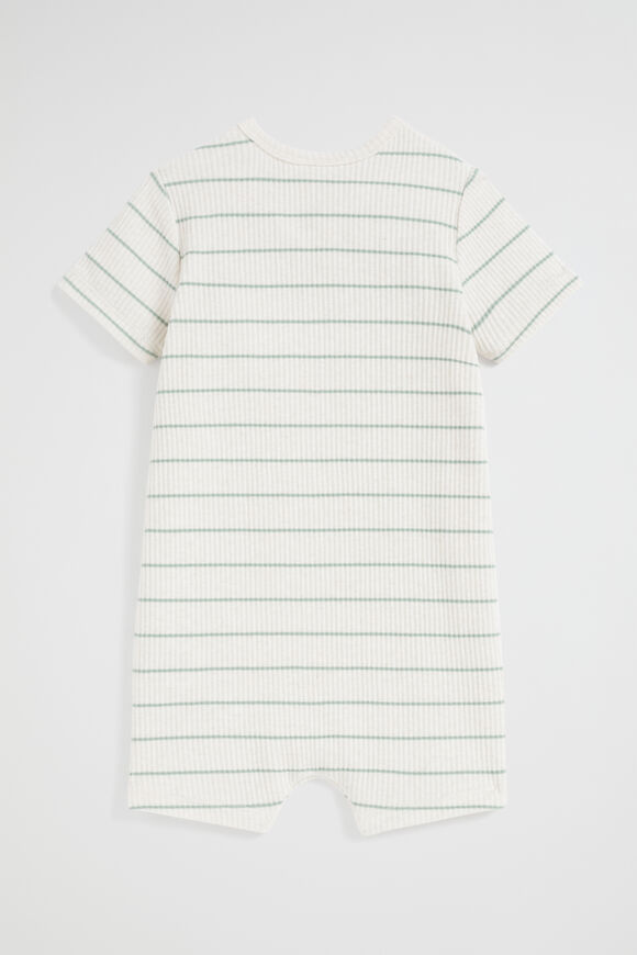 Stripe Rib Jumpsuit  Snow Marle  hi-res