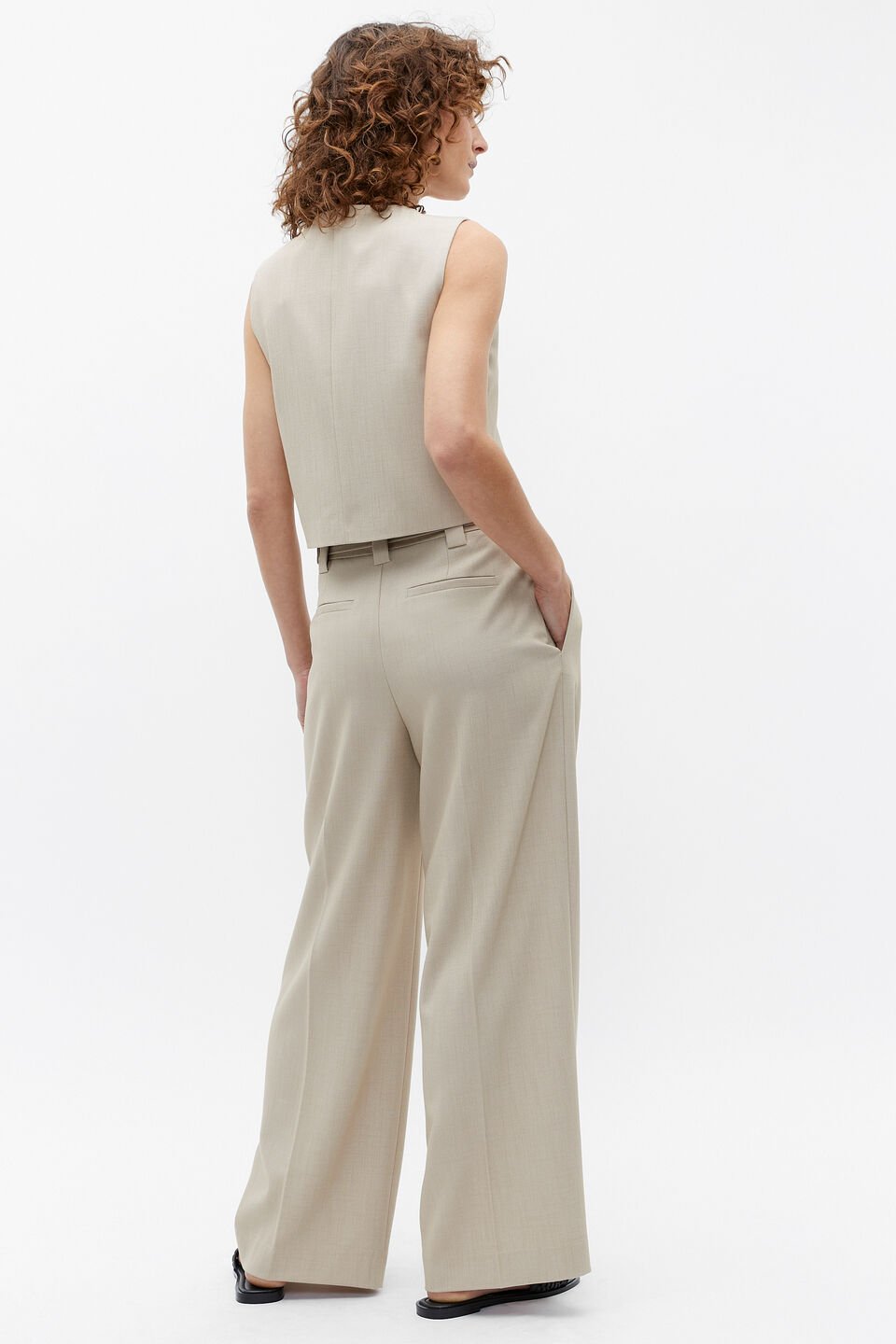 Tailored Suit Top  Cool Sand