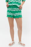 Crochet Tie Short  Deep Emerald  hi-res