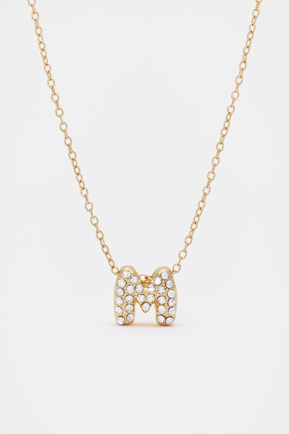 Initial Jewel Bubble Necklace  M  hi-res
