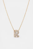 Initial Jewel Bubble Necklace  R  hi-res